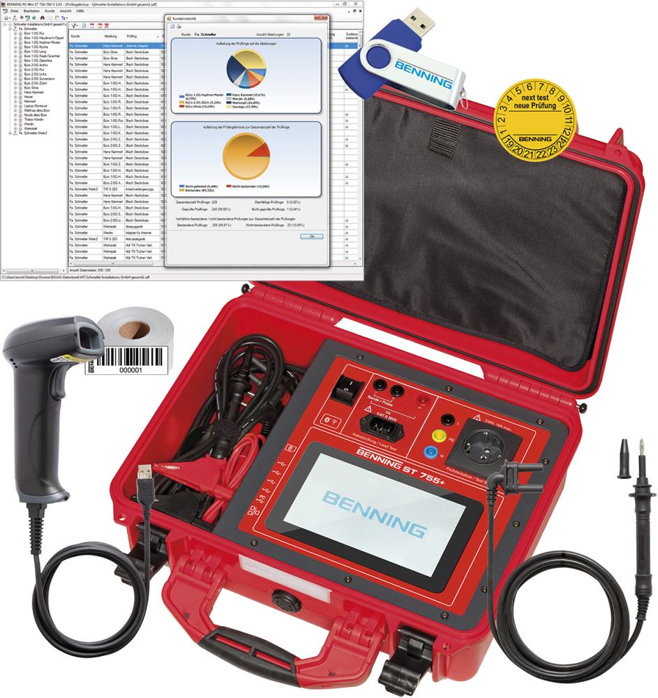 Gerätetester ST 755+SET Benning