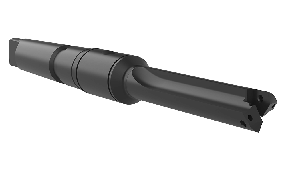 T-A® Halter Serie 1 mittellang, geradegenutet Morsekegel (Zoll) MK3