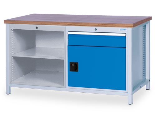 Kastenwerkbank, Tiefe 750 mm, R 24-24, Schubladenanzahl: 1