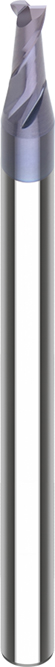 VHM-Mini-Schaftfräser D1=1,6 D2=3 L2=4 L1=38 Z=2 HA TIALN