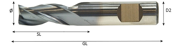 Minischaftfräser Durchmesser:3,00