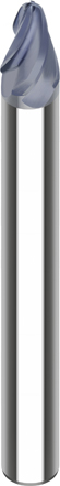 VHM-Bogensegmentfräser CSC Curvemax konisch D1=8 D2=16 L2=11,51 L1=120 R1=4 R2=800 R3=4