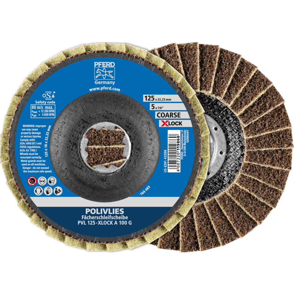 PFERD Vlieswerkzeuge PVL 125-X-LOCK A 100 G
