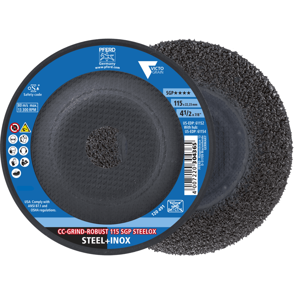 PFERD CC-GRIND (inkl. SOLID, FLEX, STRONG) CC-GRIND ROBUST 115 SGP STEELOX