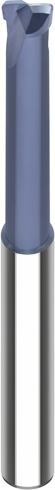 VHM-Stirntorusfräser lang D1=4 D2=6 L2=1,5 L1=80 D3=3,4 L3=40 ER=0,32 R=6