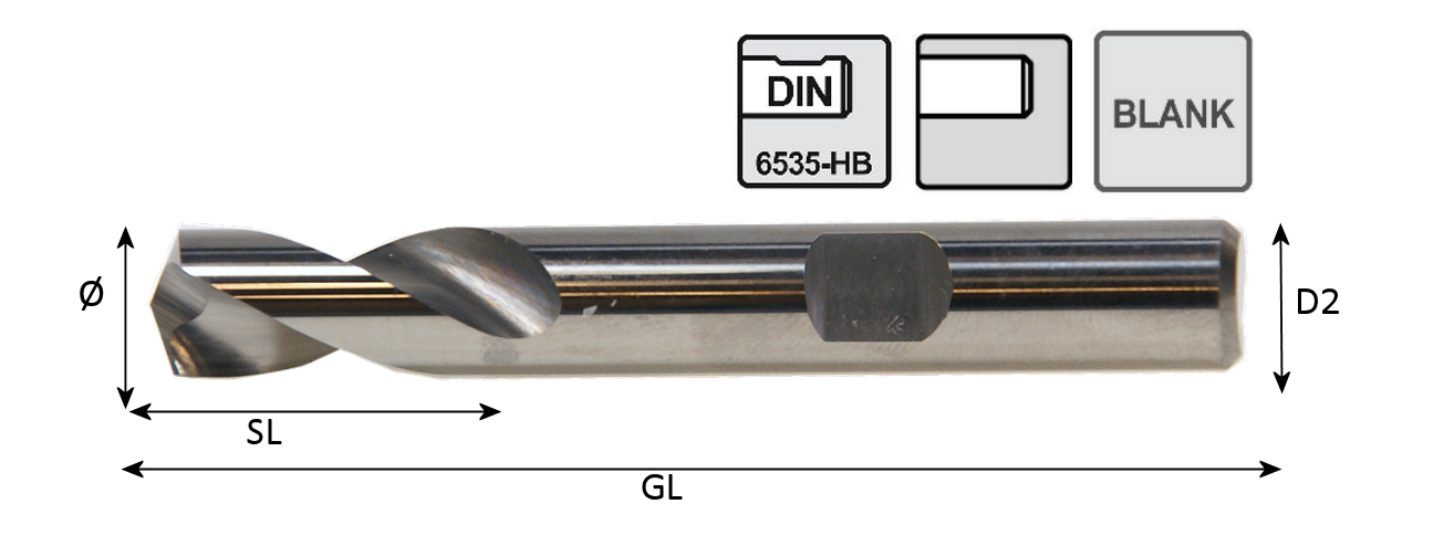 NC-Anbohrer 142° Bohrer-Ø:20,0