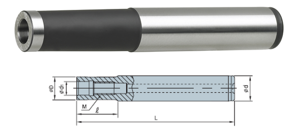 M08-065-S16T Lasermill Modular Adapter Stahl Typ|Korloy