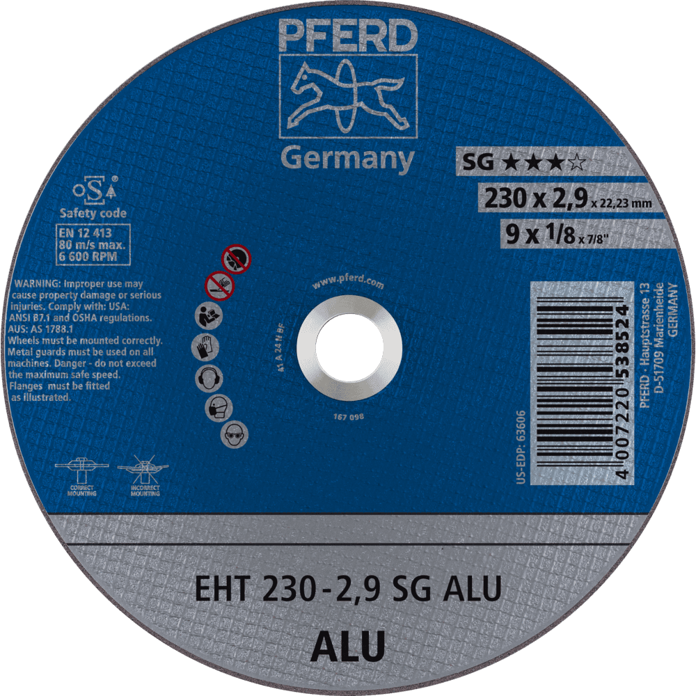 PFERD Trennscheiben EHT 230-2,9 SG ALU
