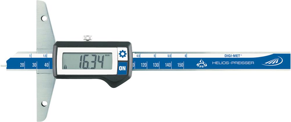 Digi. Tiefenmessschieber IP67 DIGI-MET 300mm INOX gerade Messtange HP