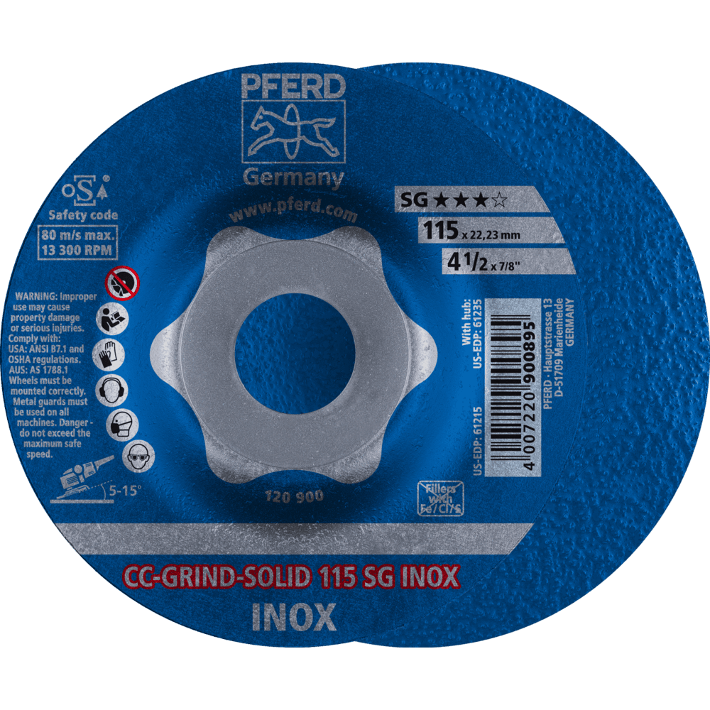 PFERD CC-GRIND (inkl. SOLID, FLEX, STRONG) CC-GRIND SOLID 115 SG INOX