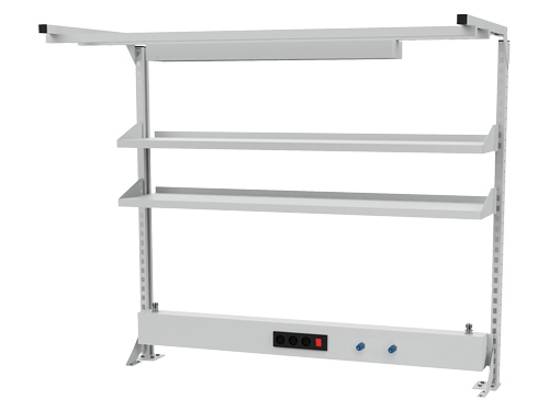 Multi-Wand-Aufbau Breite 1500, 1x Energiekanal, 2x Fachboden