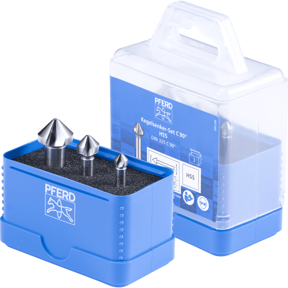 PFERD Bohr- und Senkwerkzeuge SET KES HSS DIN 335 C90° 3