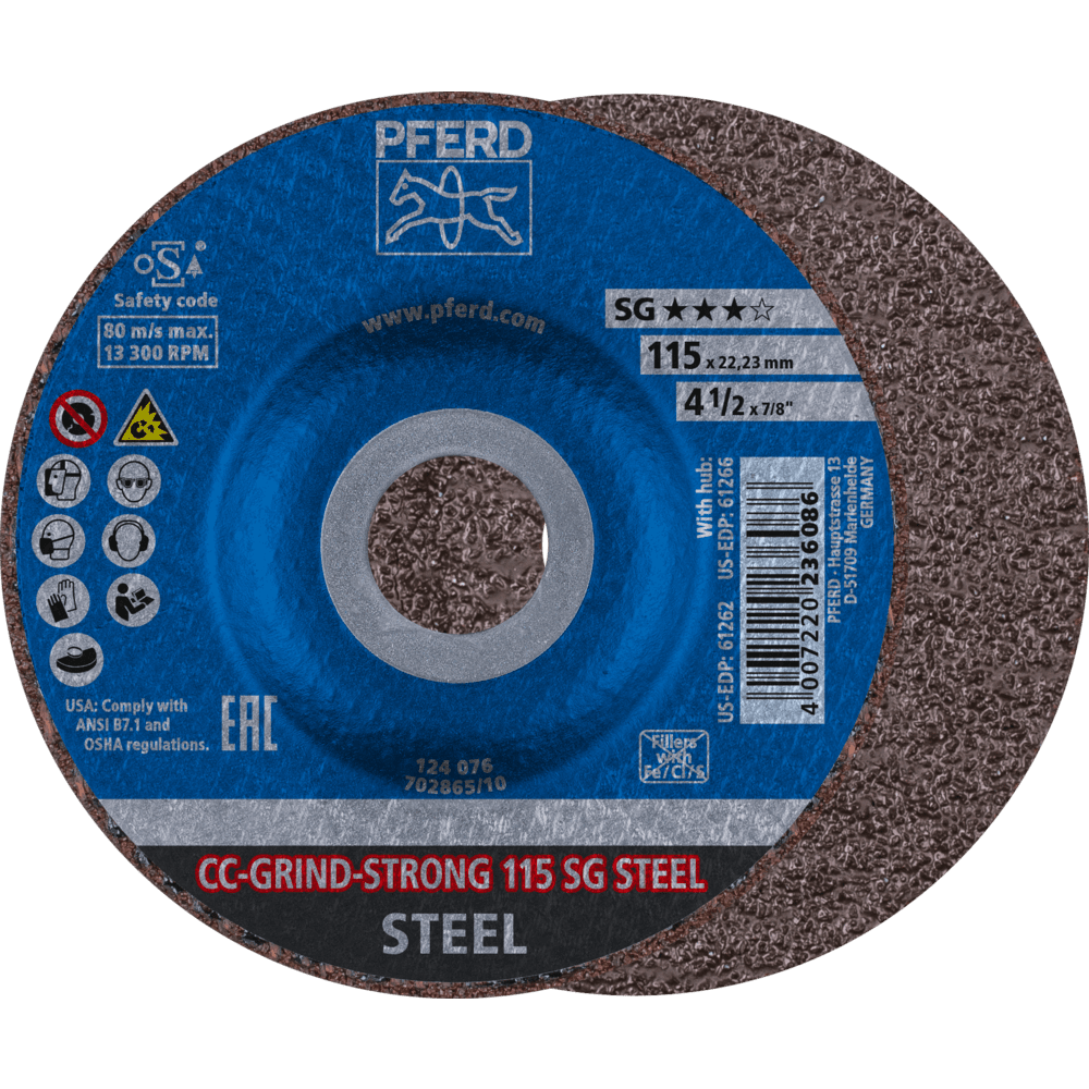 PFERD CC-GRIND (inkl. SOLID, FLEX, STRONG) CC-GRIND STRONG 115 SG STEEL
