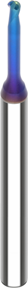 VHM-Mini-Vollradiusfräser HSC PrimeLine D1=0,6 D2=6 L2=0,5 L1=55 D3=0,58 L3=4 R=0,3