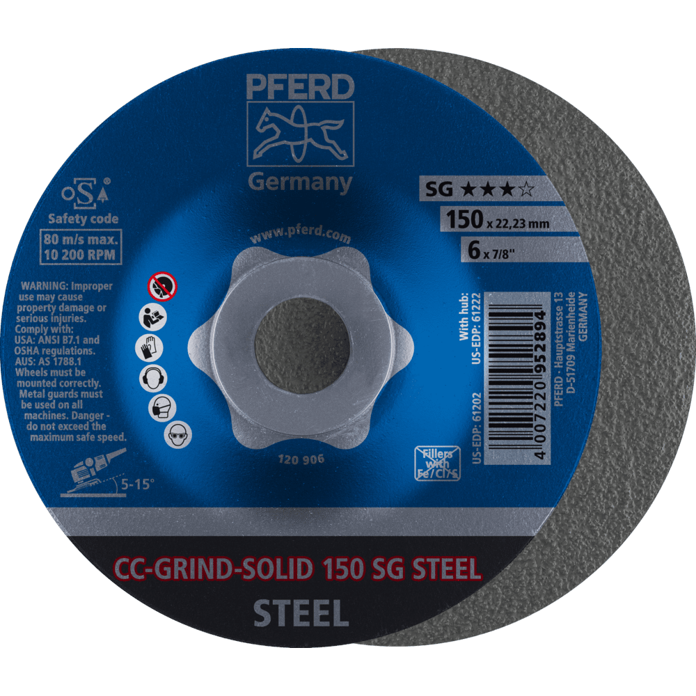PFERD CC-GRIND (inkl. SOLID, FLEX, STRONG) CC-GRIND SOLID 150 SG STEEL