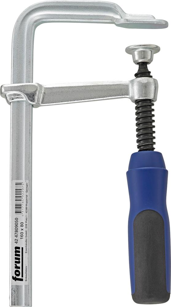 Ganzstahl-Schraubzwinge 300x140mm 2K-Gr. FORUM