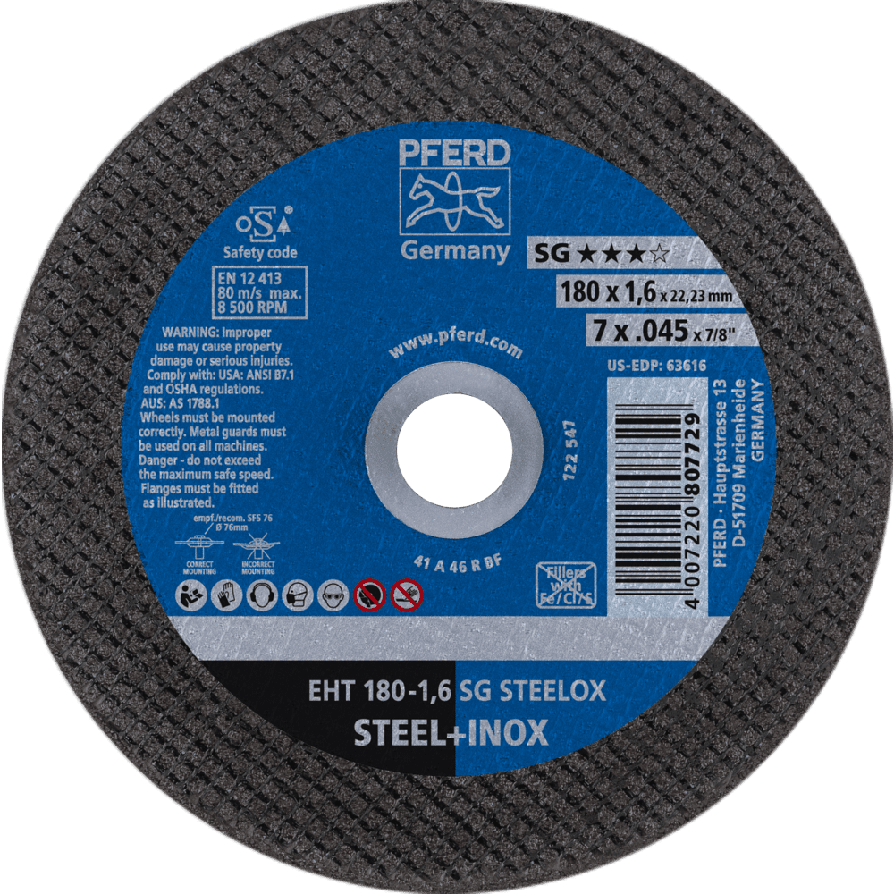 PFERD Trennscheiben EHT 180-1,6 SG STEELOX