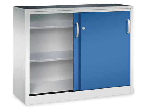 Schiebetürenschrank mit Dreh-/Druckzylinderschloss