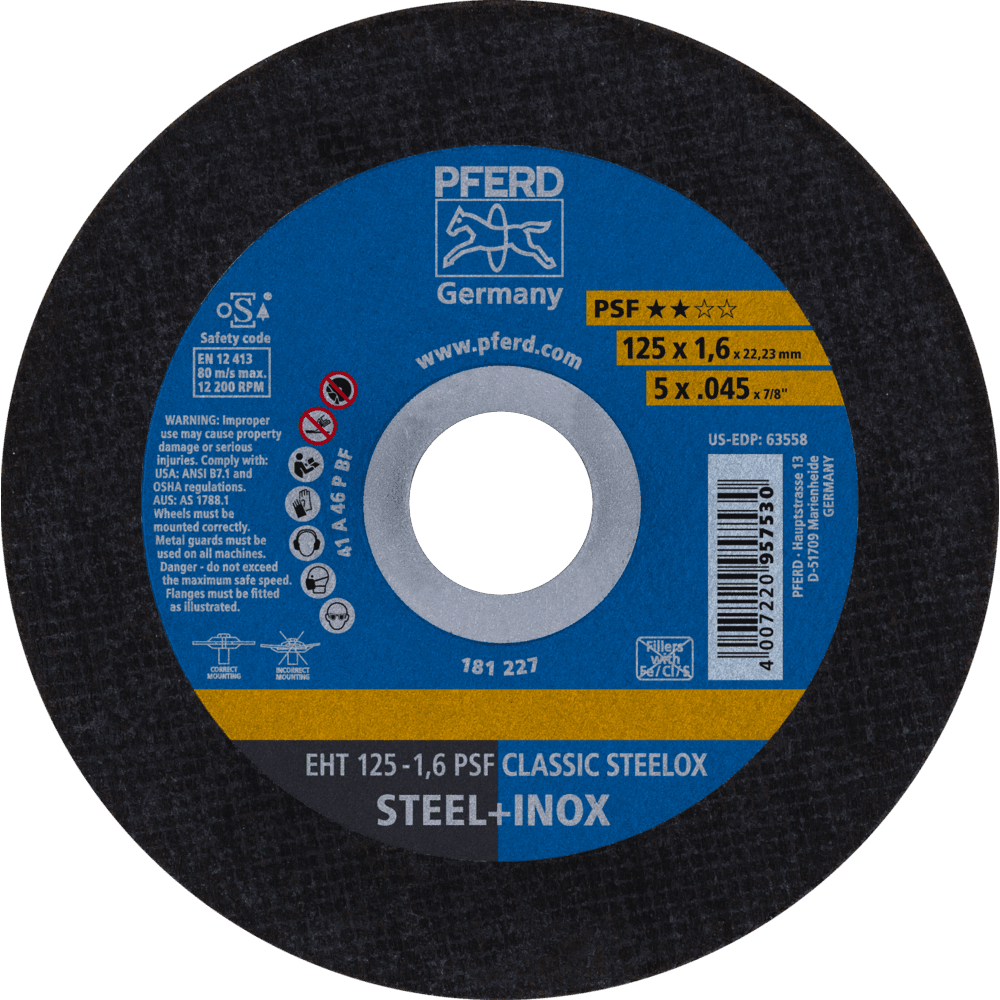 PFERD Trennscheiben EHT 125-1,6 PSF CLASSIC STEELOX