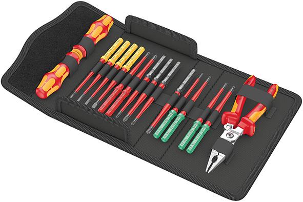 Wechselklingen-Satz Kraftform Kompakt VDE 17-teilig mit Zange Wera