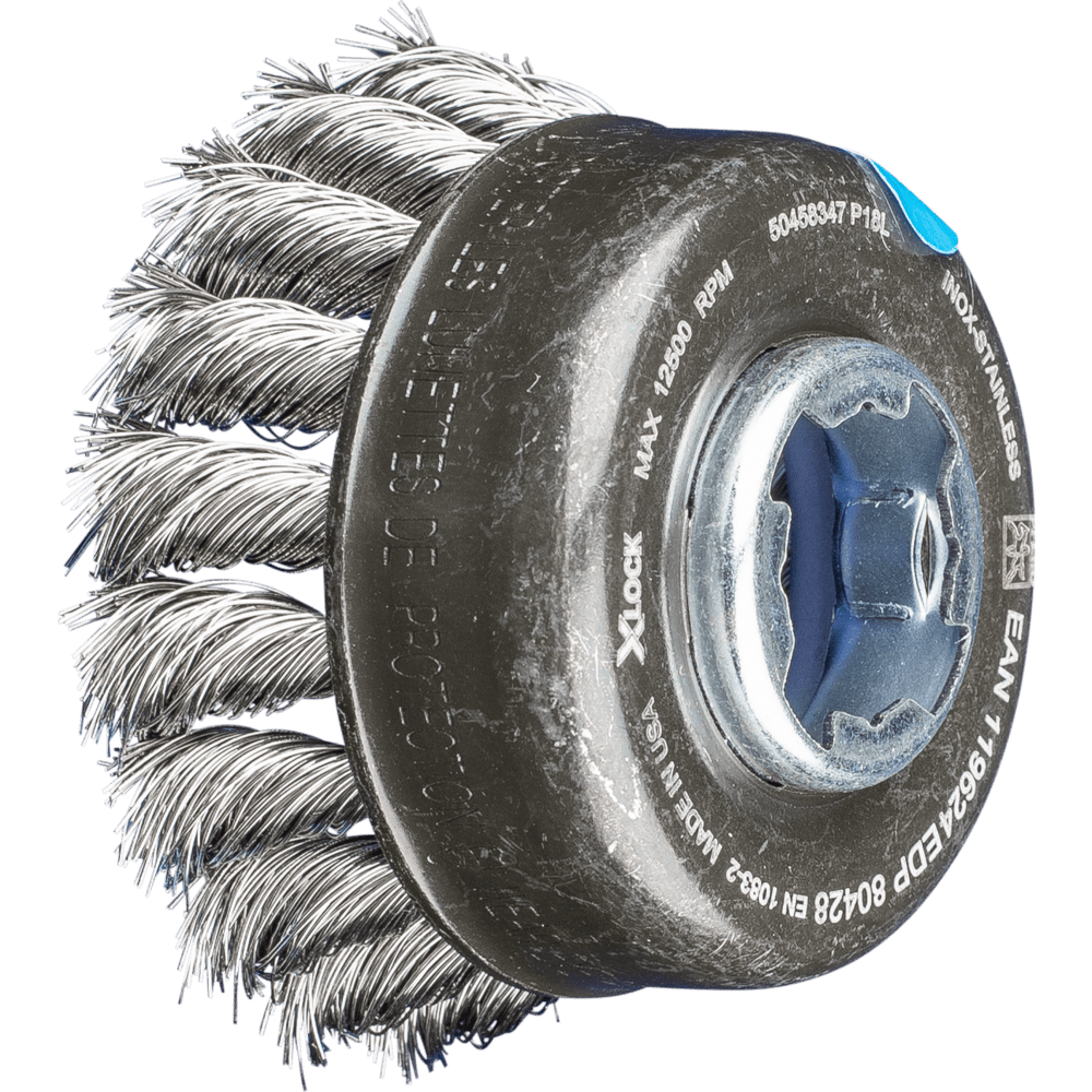 PFERD Topfbürsten mit Gewinde POS TBG 65/X-LOCK INOX 0,35