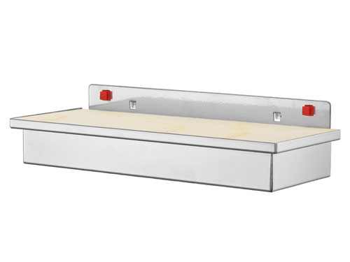 Werkzeugaufnahmebox mit Holzplatte zum Selbstbohren