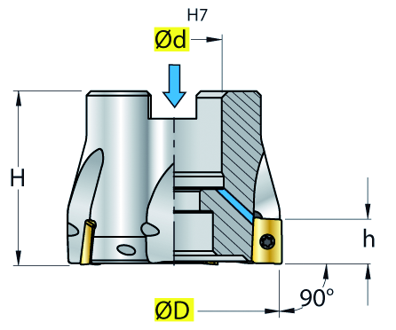 Eckfräser Typ:S 2000.88W 080-07.11