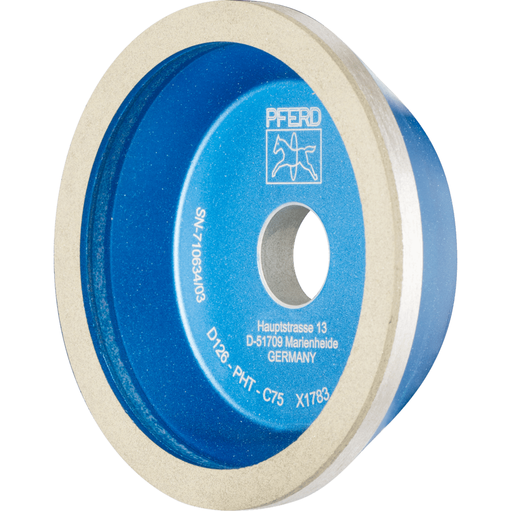PFERD Dia.- und CBN-Werkzeuge Kunstharz 11A2/60° 100-8-2-20 D 126 PHT C75