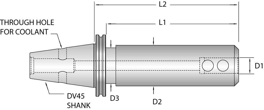 DV45 Adapter AMDV45-EM25-120