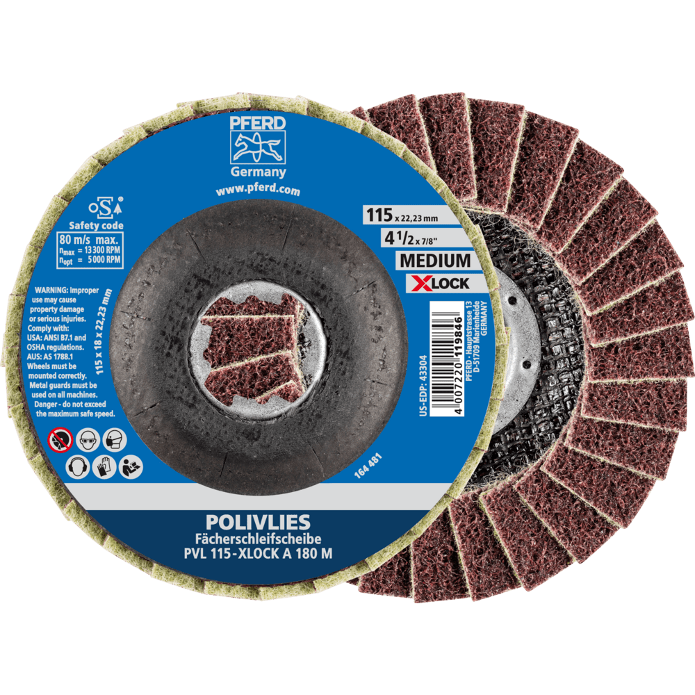 PFERD Vlieswerkzeuge PVL 115-X-LOCK A 180 M