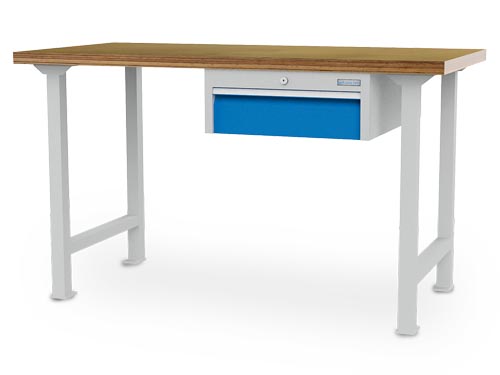 Reihenwerkbank, Tiefe 750 mm, R 18-24, Schubladenanzahl: 1