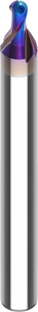 VHM-Mini-Vollradiusfräser HSC Dynastar D1=2 D2=6 L2=2 L1=50 R=1 Z=2 HA naco blue