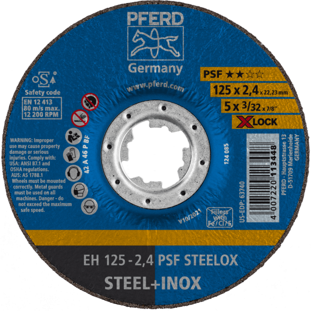 PFERD Trennscheiben EH 125-2,4 PSF STEELOX/X-LOCK