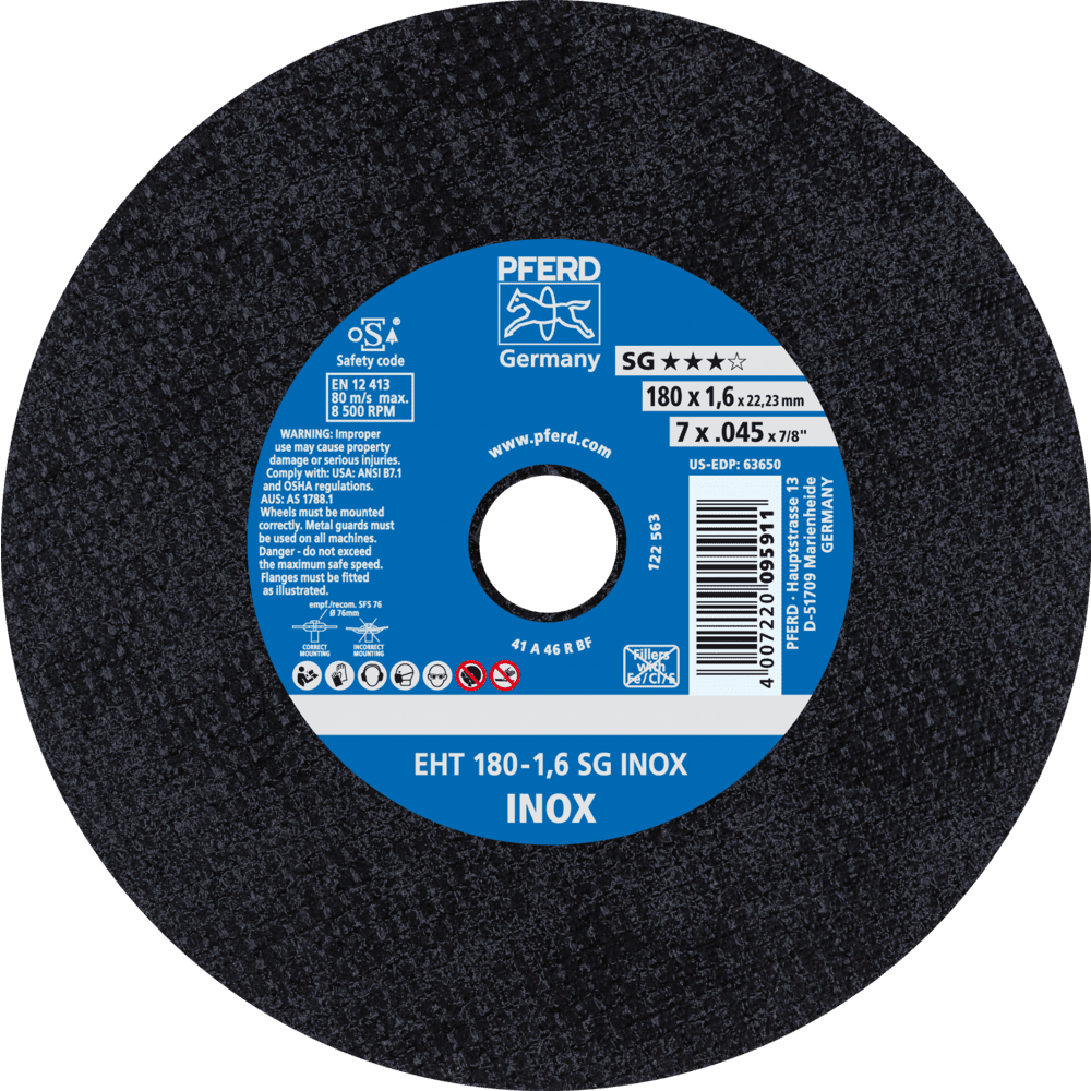 PFERD Trennscheiben EHT 180-1,6 SG INOX