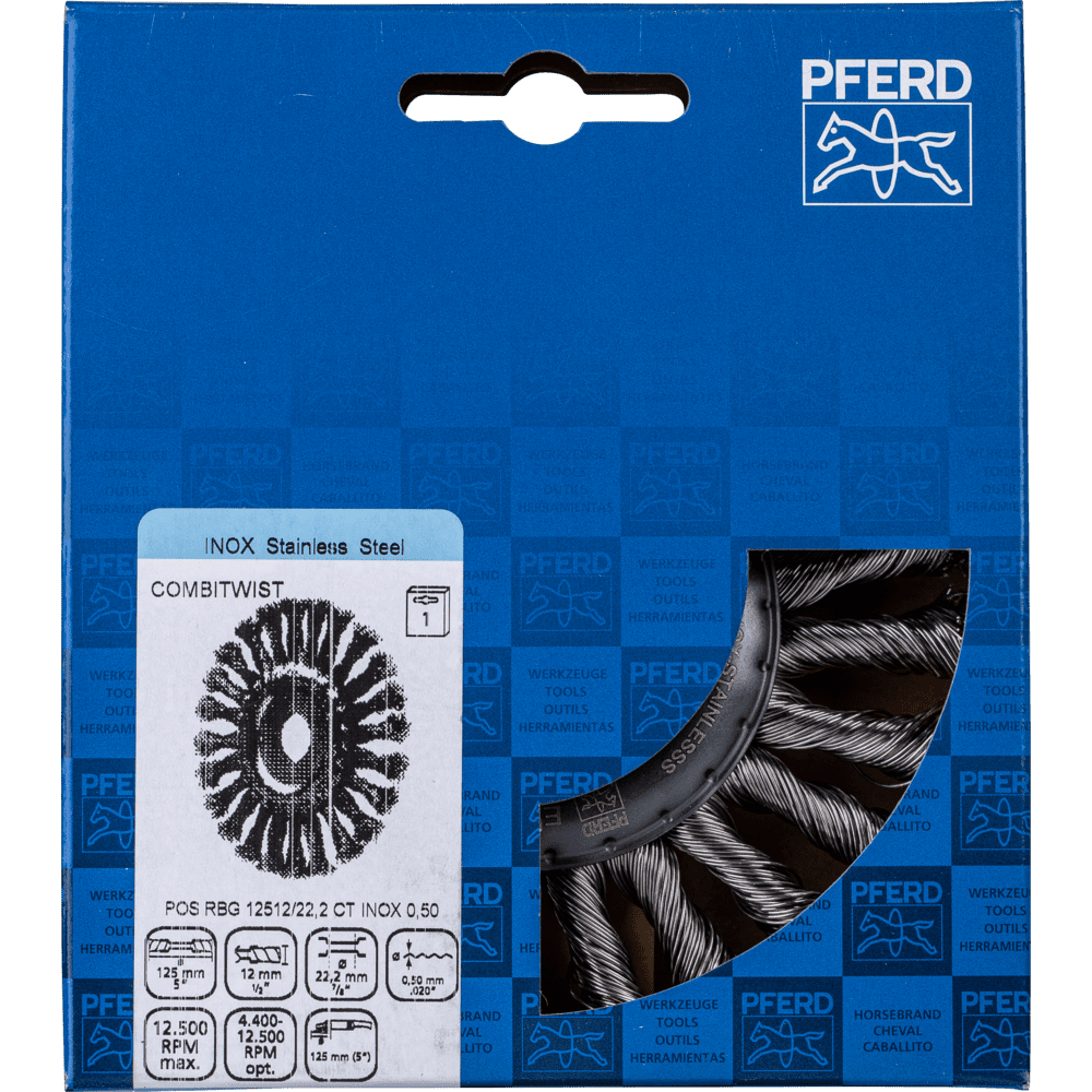 PFERD Rundbürsten POS RBG 12512/22,2 CT INOX 0,50