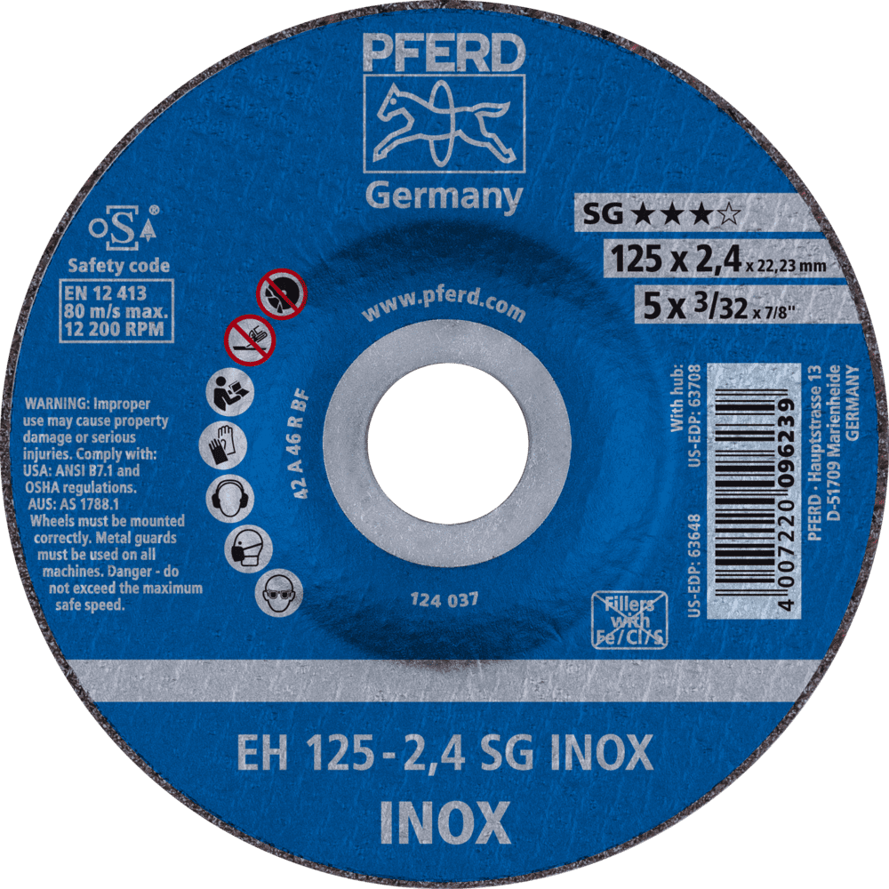 PFERD Trennscheiben EH 125-2,4 SG INOX