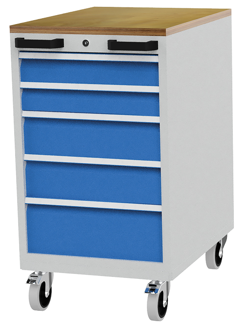 Mobiler Schubladenschrank, Tiefe 736 mm, R 18-24, Schubladenanzahl: 5