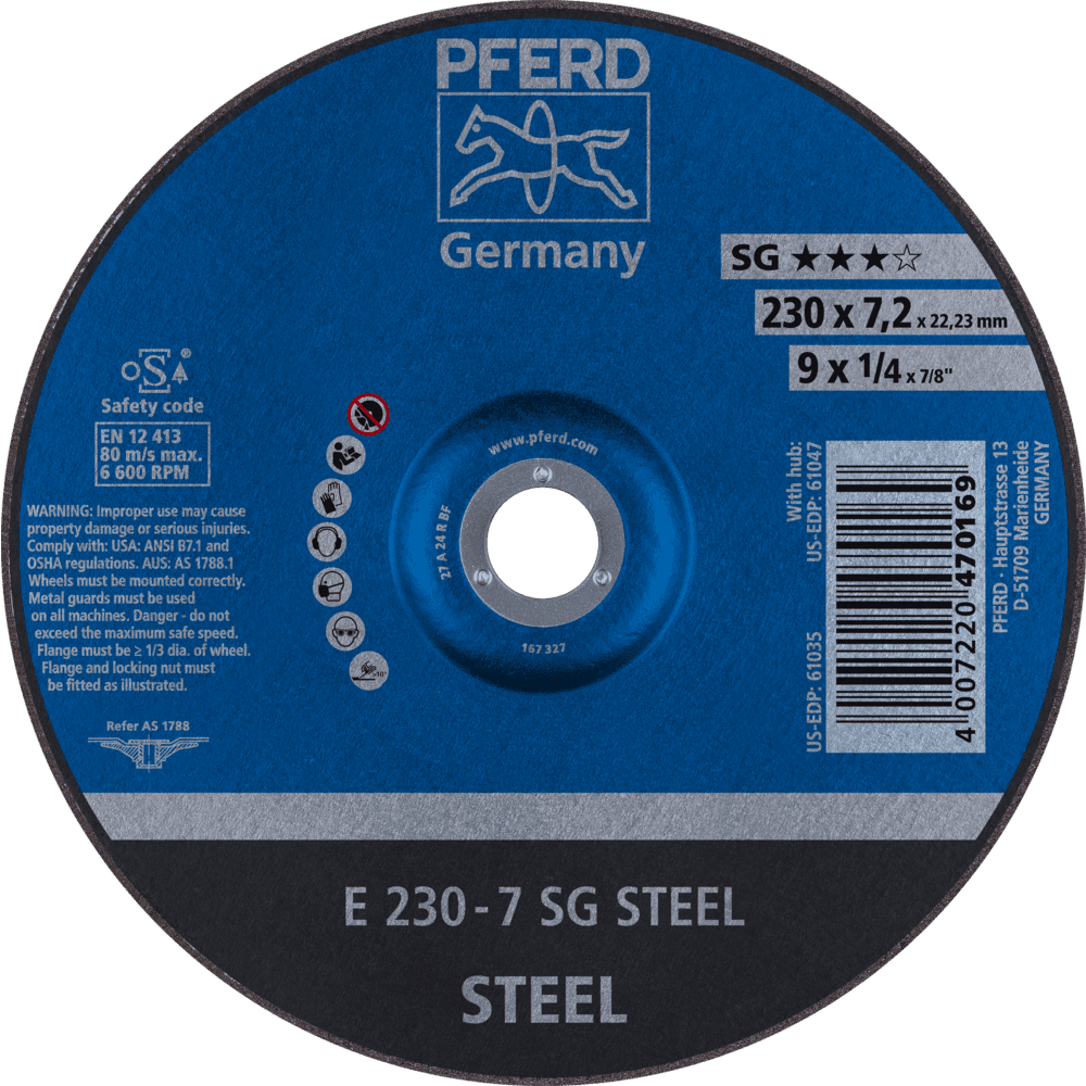PFERD Schruppscheiben E 230-7 SG STEEL