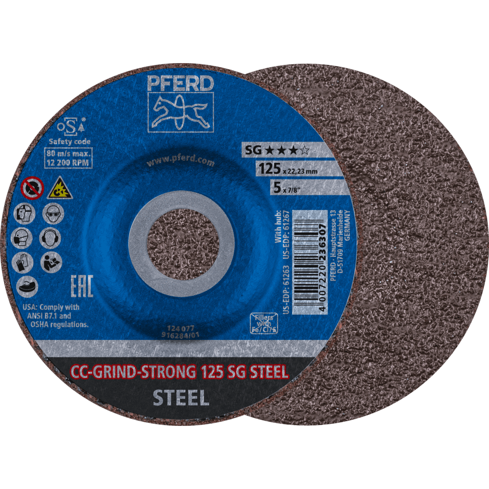 PFERD CC-GRIND (inkl. SOLID, FLEX, STRONG) CC-GRIND STRONG 125 SG STEEL
