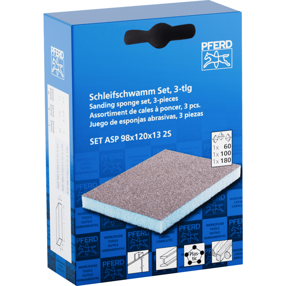 PFERD Flexible Schleifmittel SET ASP 98x120x13 2S