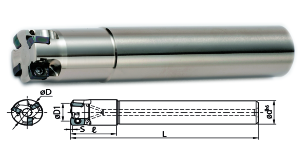 Hochvorschubfräser MFH16-S16-01-4T|Kyocera