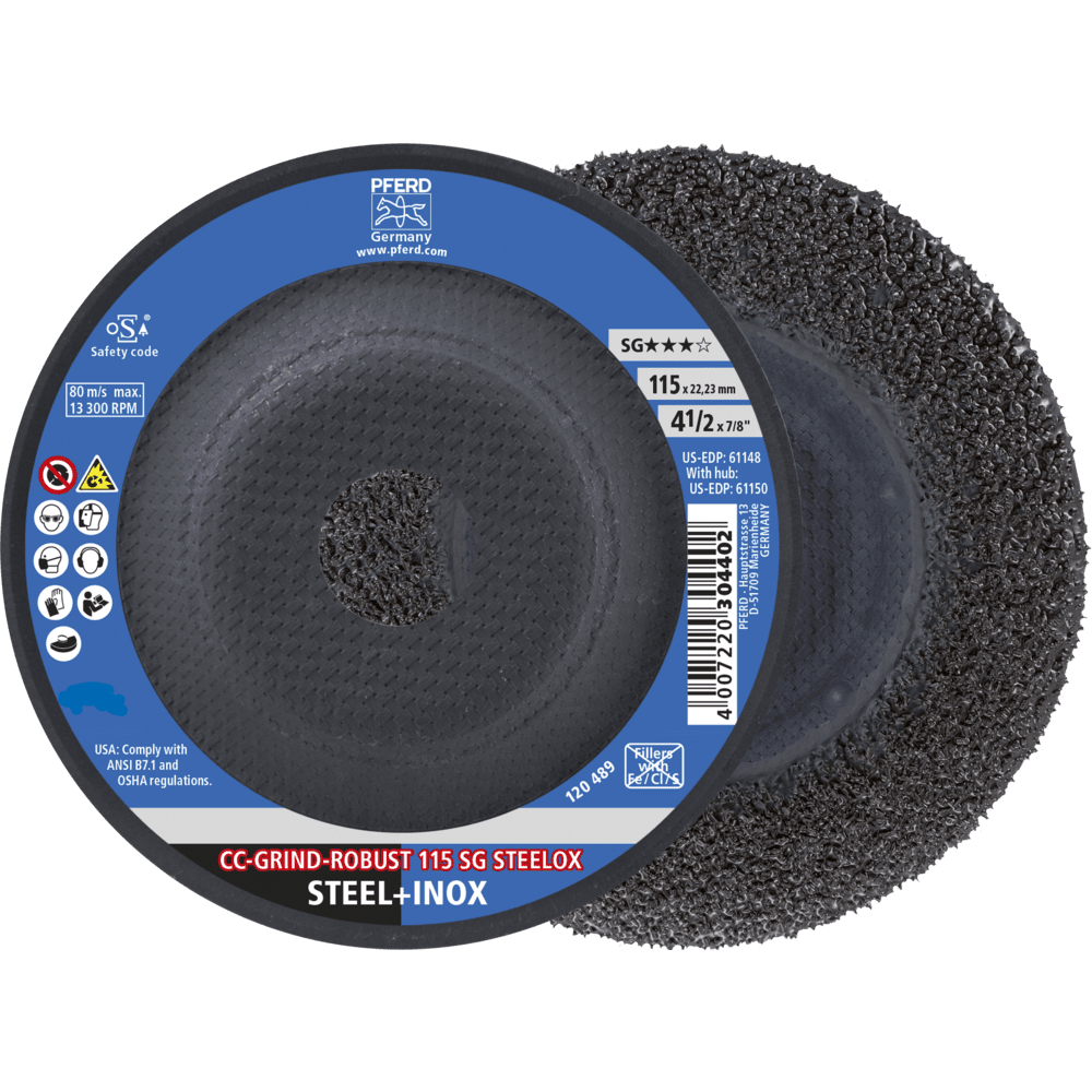 PFERD CC-GRIND (inkl. SOLID, FLEX, STRONG) CC-GRIND ROBUST 115 SG STEELOX