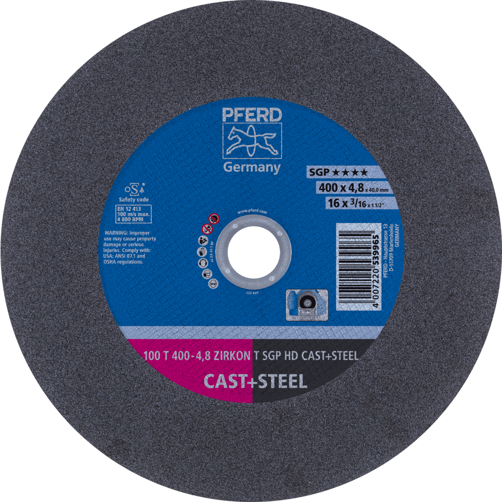 PFERD HEAVY DUTY SGP bis Ø 2000 mm 100 T 400-4,8 Z T SGP HD CAST+STEEL/40,0