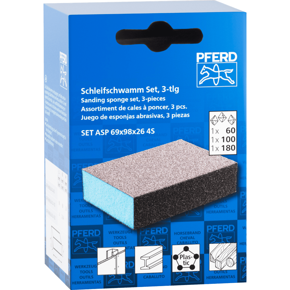 PFERD Flexible Schleifmittel SET ASP 69x98x26 4S