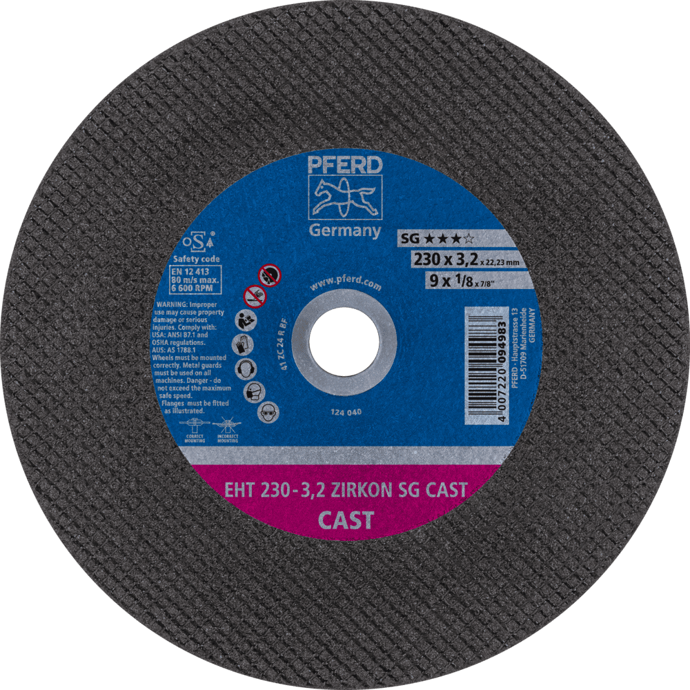 PFERD Trennscheiben EHT 230-3,2 ZIRKON SG CAST