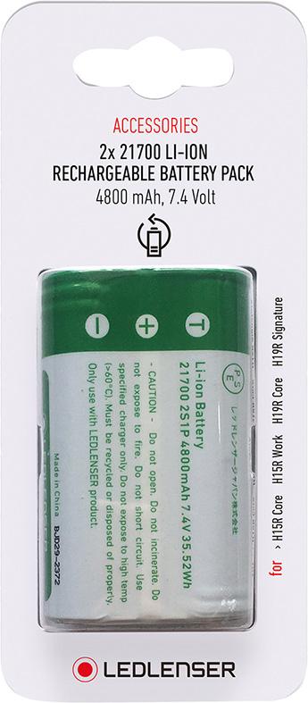 Ersatzakku 2x21700 3,7V 4800mAh Ledlenser