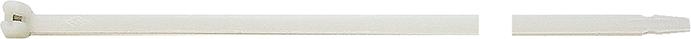 Kabelbinder Nylon natur 186x4,5mm a100Stück mit Stahlnase SapiSelco