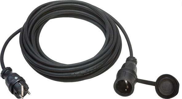 Verlängerungskabel 10m H05RR-F3G1,5 IP44 mit PCE Stecker+Kupplung Althoff