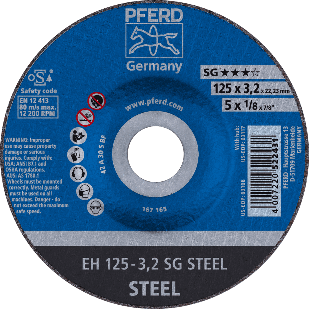 PFERD Trennscheiben EH 125-3,2 SG STEEL