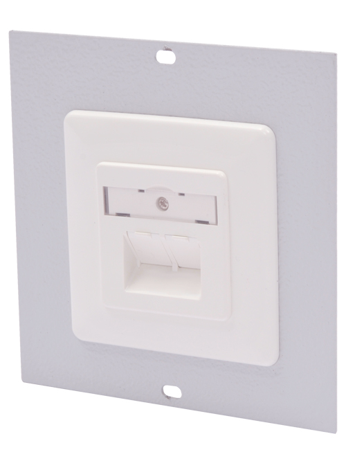Abdeckblech inkl. Netzwerkdose RJ45 für Energiekanal